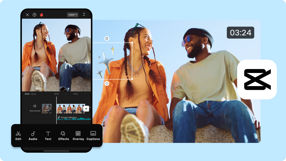 CapCut Pro mobil video editörü Mobilde CapCut Pro video düzenleme arayüzü